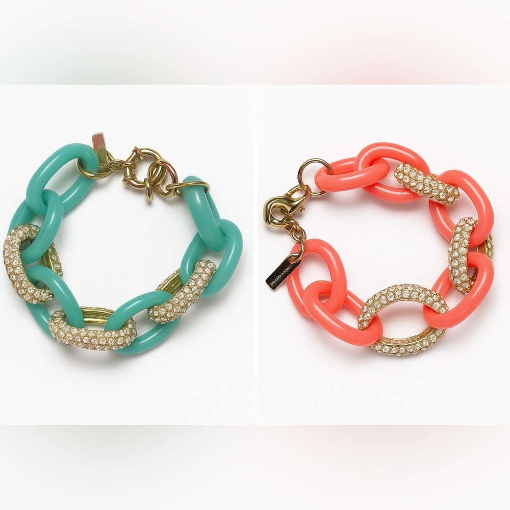 Set of Baublebar Pave Linked Bracelet